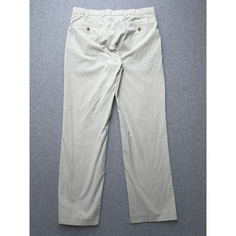 Brooks Brothers Pants Mens 34x30 Beige Clark Fit Supima Stretch‎ Chino Casual